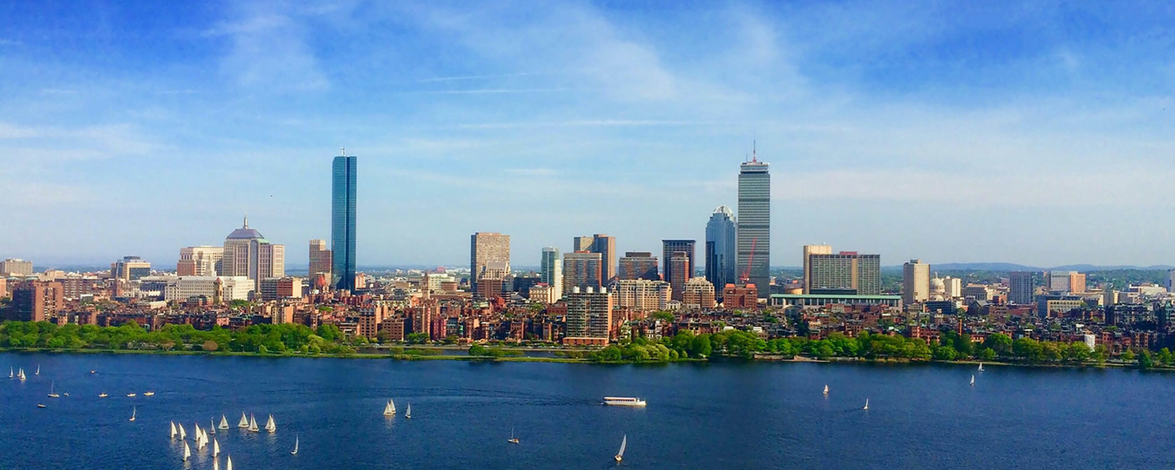 A Boston skyline.